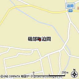 三重県志摩市磯部町迫間周辺の地図