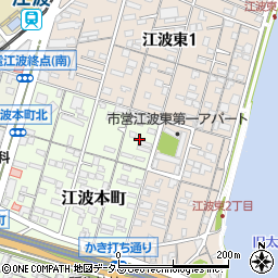 広島県広島市中区江波本町1周辺の地図