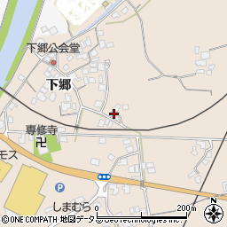 山口県長門市東深川下郷1233周辺の地図