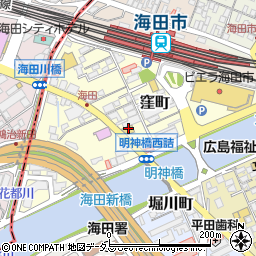 牛角 海田店周辺の地図