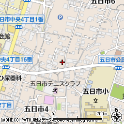 広島電力所　五日市変電所周辺の地図