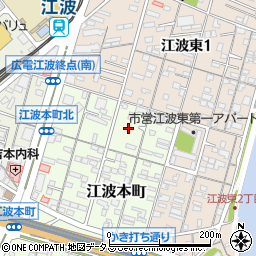 広島県広島市中区江波本町2周辺の地図