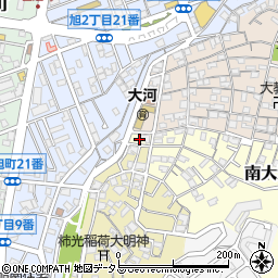 広島県広島市南区南大河町8周辺の地図