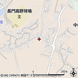 山口県長門市東深川中山1549-11周辺の地図