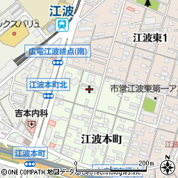 広島県広島市中区江波本町3周辺の地図