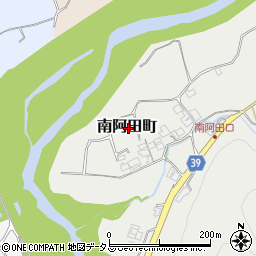 奈良県五條市南阿田町周辺の地図