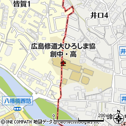 広島修道大学ひろしま協創中学校周辺の地図