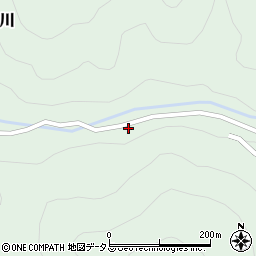 奈良県吉野郡川上村東川168周辺の地図