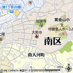 大教寺周辺の地図