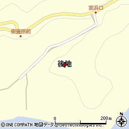 広島県福山市鞆町後地周辺の地図