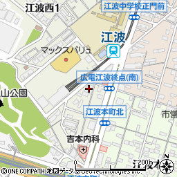 西村黒鉛株式会社　広島支店周辺の地図
