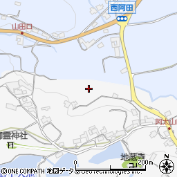 奈良県五條市山田町周辺の地図