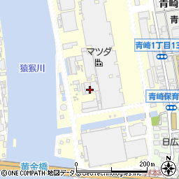 広島県広島市南区小磯町周辺の地図
