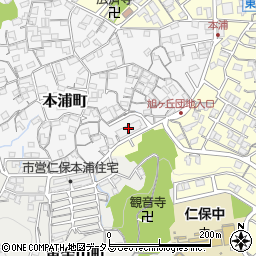 市営本浦住宅周辺の地図