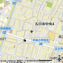 日経新聞五日市センター周辺の地図