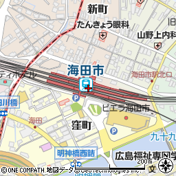 海田市駅周辺の地図