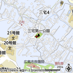 広島県広島市佐伯区三宅周辺の地図