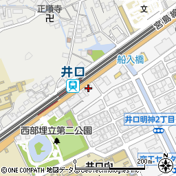 花鮨井口店周辺の地図