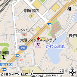 山口県長門市東深川中山1393-10周辺の地図