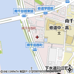 広島県広島市中区南千田西町10周辺の地図