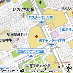 ＴＨＲＥＥＰＰＹアルパーク広島店周辺の地図