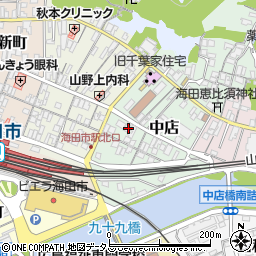広島県安芸郡海田町中店周辺の地図