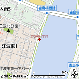 江波東1丁目周辺の地図