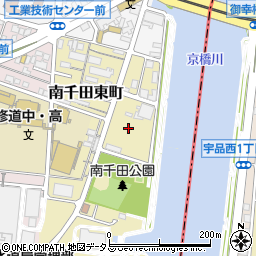 広島県広島市中区南千田東町2周辺の地図