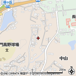 山口県長門市東深川中山78-54周辺の地図