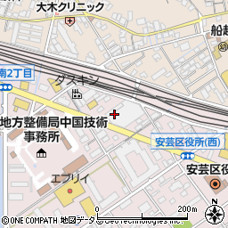 広島海田線周辺の地図