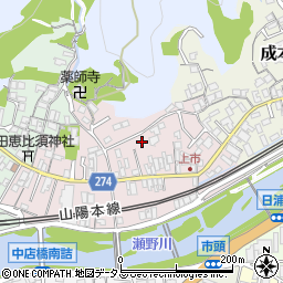 広島県安芸郡海田町上市周辺の地図