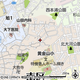 広島県広島市南区北大河町周辺の地図