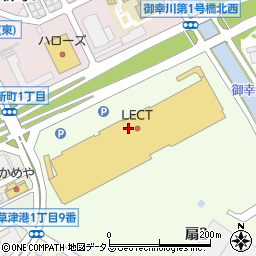 ベイフロー　広島レクト店周辺の地図