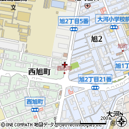 広島県広島市南区西旭町2-2周辺の地図