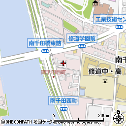 広島県広島市中区南千田西町周辺の地図