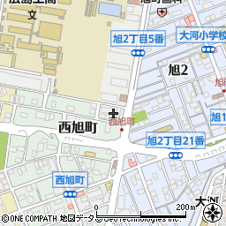 広島県広島市南区西旭町2周辺の地図