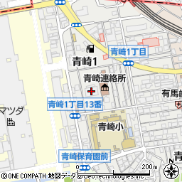 広島市青崎ポンプ場周辺の地図