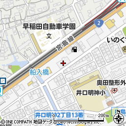 ウォンツ　井口明神店周辺の地図