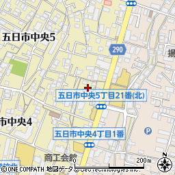 北口瓦商店周辺の地図