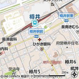 公文式　樽井駅前教室周辺の地図