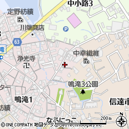 大阪府泉南市鳴滝201-7周辺の地図