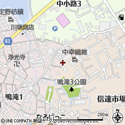 大阪府泉南市鳴滝3-2周辺の地図