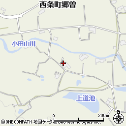 広島県東広島市西条町郷曽831周辺の地図