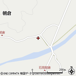 吉賀町　朝倉公民館周辺の地図