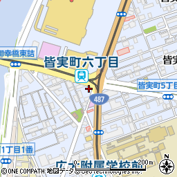 セブンイレブン広島皆実６丁目店周辺の地図