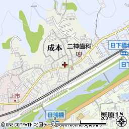 広島県安芸郡海田町成本周辺の地図