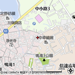 大阪府泉南市鳴滝201周辺の地図