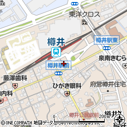 スペースＥＣＯ南海樽井駅前駐車場周辺の地図