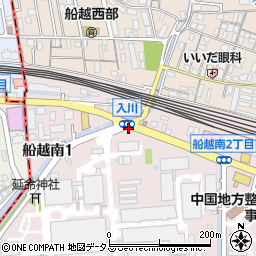 入川周辺の地図