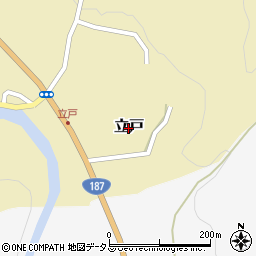 島根県吉賀町（鹿足郡）立戸周辺の地図